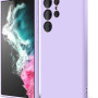 Θήκη Πλάτης Σιλικόνης Soft για Samsung Galaxy S22 Ultra - Χρώμα: Λιλά
