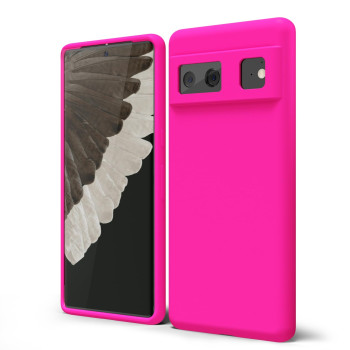 Θήκη Πλάτης Σιλικόνης Soft για Google Pixel 6 - Χρώμα: Φούξια
