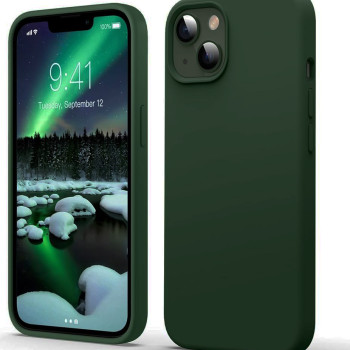 Θήκη Πλάτης Σιλικόνης Soft HQ για Apple iPhone 14 Pro Χρώμα: Σκούρο Πράσινο