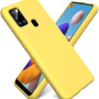Θήκη Πλάτης Σιλικόνης Soft για Samsung Galaxy A21S - Χρώμα: Κίτρινο
