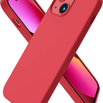 Θήκη Πλάτης Σιλικόνης Soft για Apple iPhone 13 Mini - Χρώμα: Κόκκινο