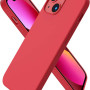 Θήκη Πλάτης Σιλικόνης Soft για Apple iPhone 13 Mini - Χρώμα: Κόκκινο