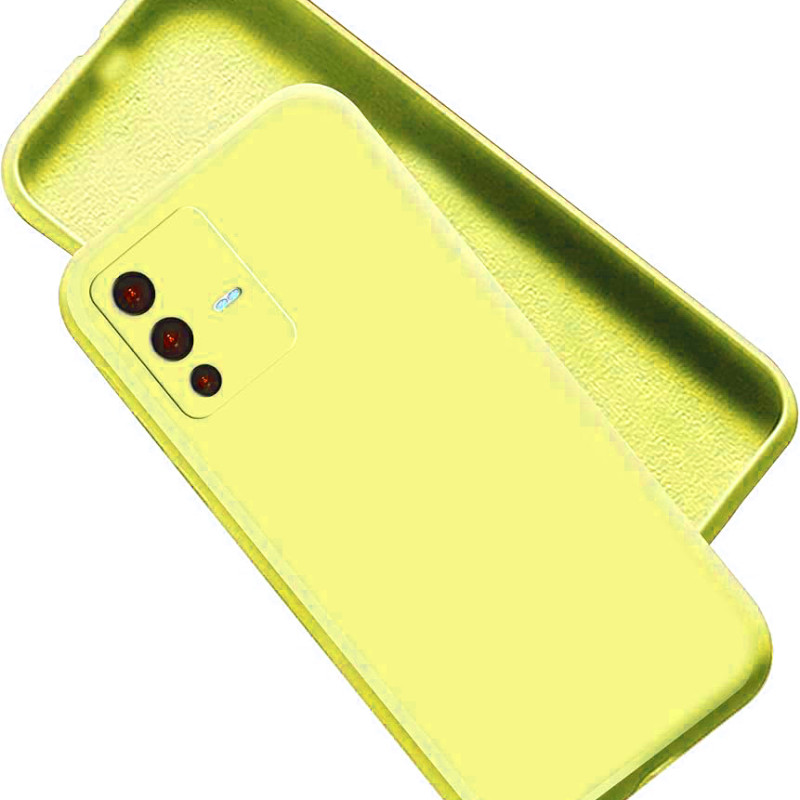 Θήκη Πλάτης Σιλικόνης Soft για Vivo V23 5G - Χρώμα: Κίτρινο