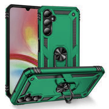 Σκληρή Θήκη Πλάτης Armor με Βάση Στήριξης για Samsung Galaxy A05S - Χρώμα: Πράσινο