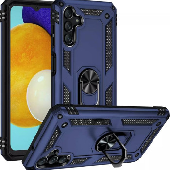 Σκληρή Θήκη Πλάτης Armor με Βάση Στήριξης για Samsung Galaxy A13 5G - Χρώμα: Σκούρο Μπλέ