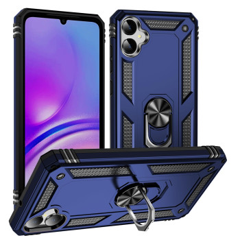 Σκληρή Θήκη Πλάτης Armor με Βάση Στήριξης για Samsung Galaxy A05 - Χρώμα: Σκούρο Μπλέ