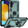 Σκληρή Θήκη Πλάτης Armor με Βάση Στήριξης για Samsung Galaxy A13 5G - Χρώμα: Σκούρο Πράσινο