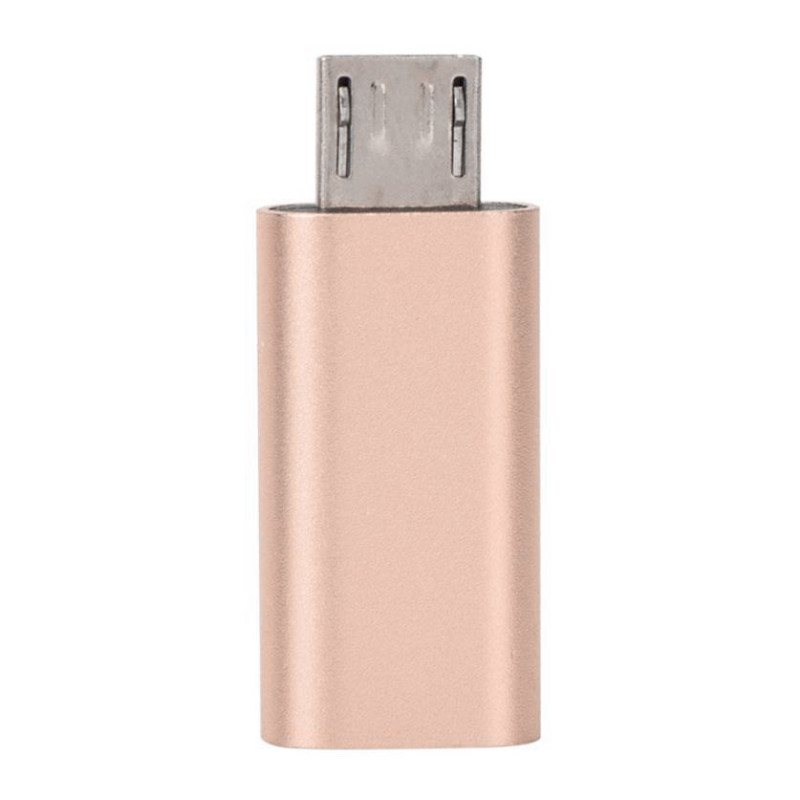 Μετατροπέας Lightning Female σε Micro USB Male - Χρώμα: Ροζ Χρυσό