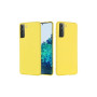 Θήκη Πλάτης Σιλικόνης Απλή για Samsung Galaxy S21 Plus - Χρώμα: Κίτρινο