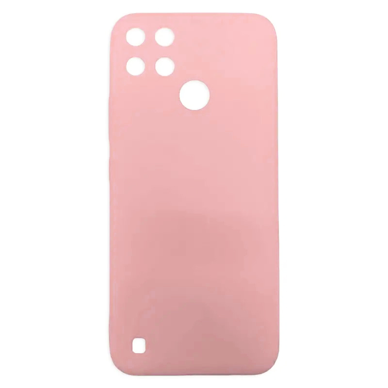 Θήκη Πλάτης Σιλικόνης Απλή για Realme C21 - Χρώμα: Ρόζ