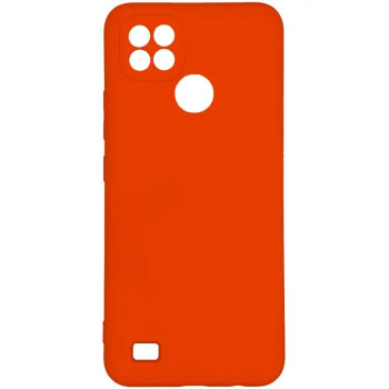 Θήκη Πλάτης Σιλικόνης Απλή για Realme C21Y/C25Y - Χρώμα: Πορτοκαλί