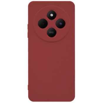 Θήκη Πλάτης Σιλικόνης Soft για Xiaomi Redmi 14C / Poco C75 - Χρώμα: Σκούρο Κόκκινο