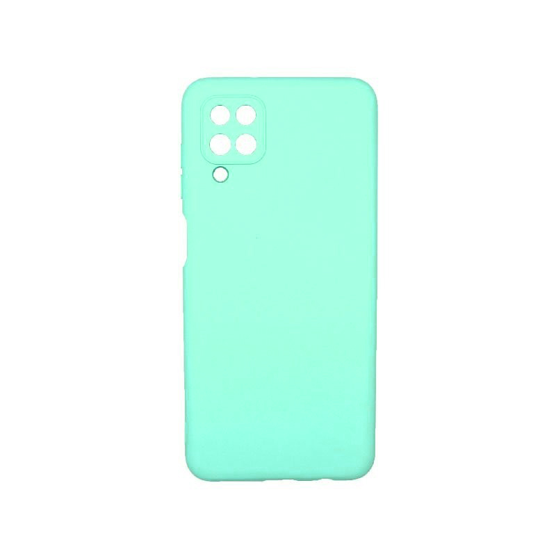 Θήκη Πλάτης Σιλικόνης Απλή με Προστασία Κάμερας για Samsung A127 Galaxy A12 - Χρώμα: Μέντα