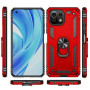 Σκληρή Θήκη Πλάτης Armor με Βάση Στήριξης για Xiaomi Redmi A1/Redmi A2 - Χρώμα: Κόκκινο
