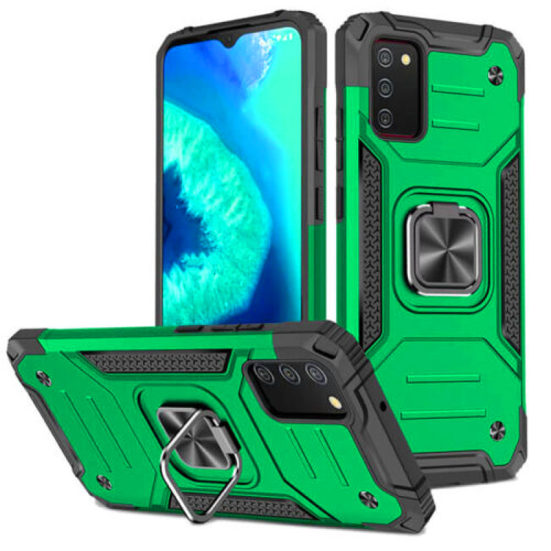 Σκληρή Θήκη Πλάτης Armor New με Βάση Στήριξης για Samsung Galaxy A23 5G - Χρώμα: Πράσινο Σκληρή Θήκη Πλάτης Armor New με Βάση Στήριξης για Samsung Galaxy A23 5G - Χρώμα: Πράσινο