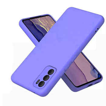 Θήκη Πλάτης Σιλικόνης Soft για Motorola G60 - Χρώμα: Λιλά