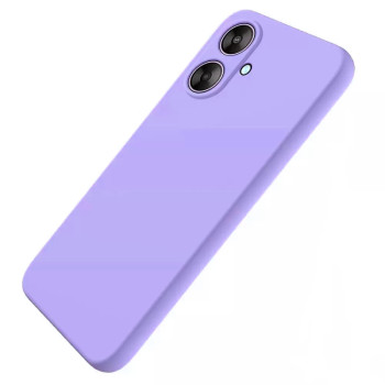 Θήκη Πλάτης Σιλικόνης Soft για Xiaomi Poco M6 - Χρώμα: Λιλά