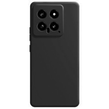Θήκη Πλάτης Σιλικόνης Απλή για Xiaomi 14 - Χρώμα: Μαύρο