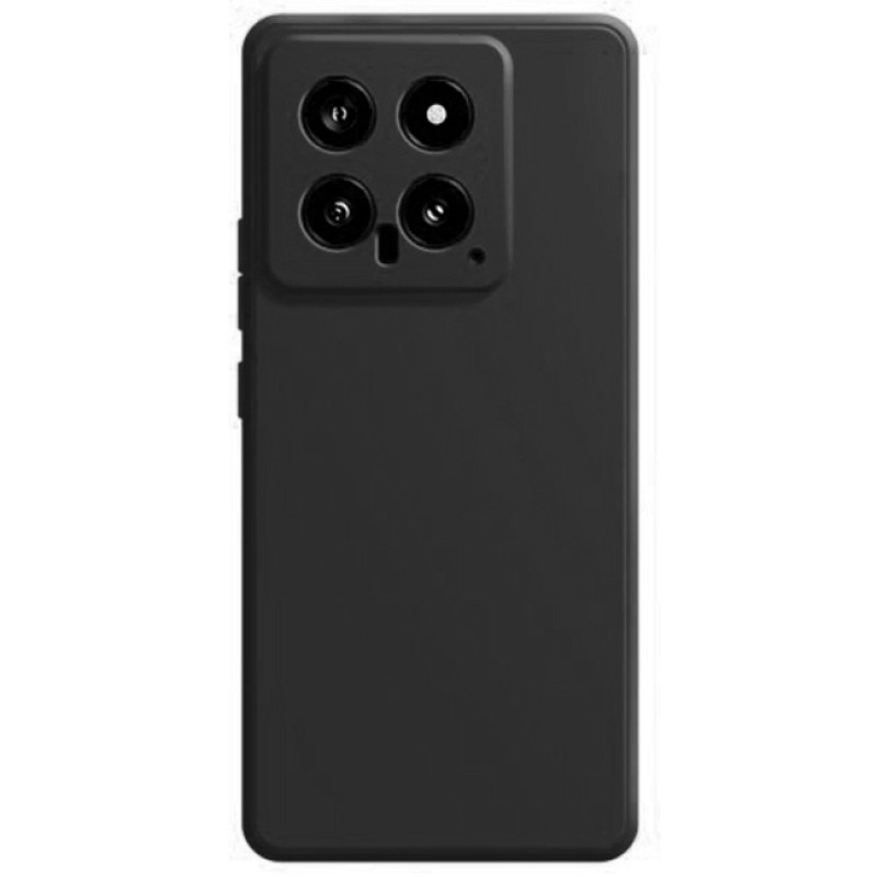 Θήκη Πλάτης Σιλικόνης Απλή για Xiaomi 14 - Χρώμα: Μαύρο