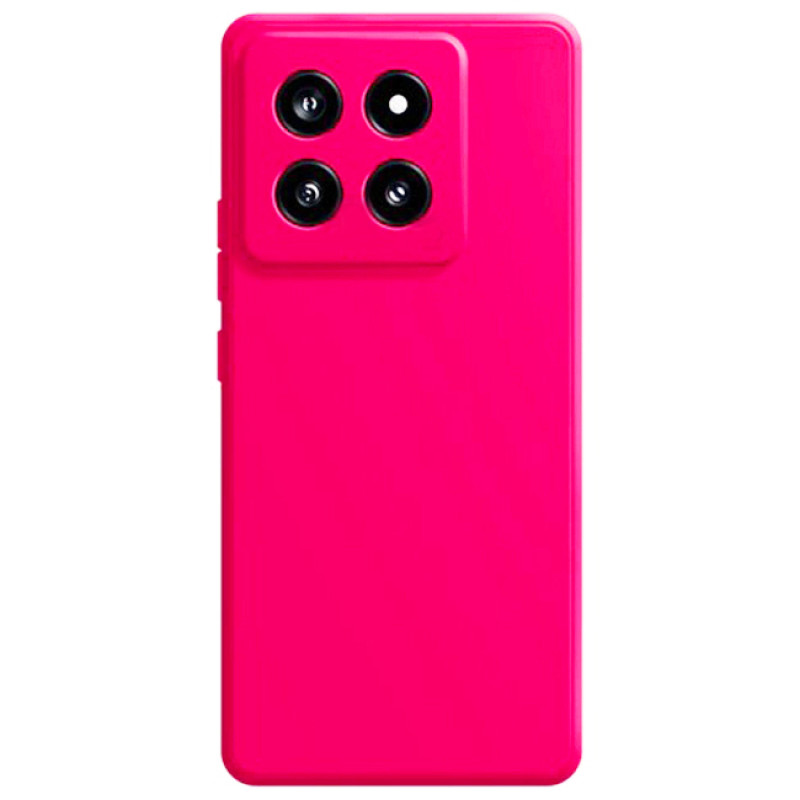 Θήκη Πλάτης Σιλικόνης Απλή για Xiaomi 14 Pro - Χρώμα: Φούξια