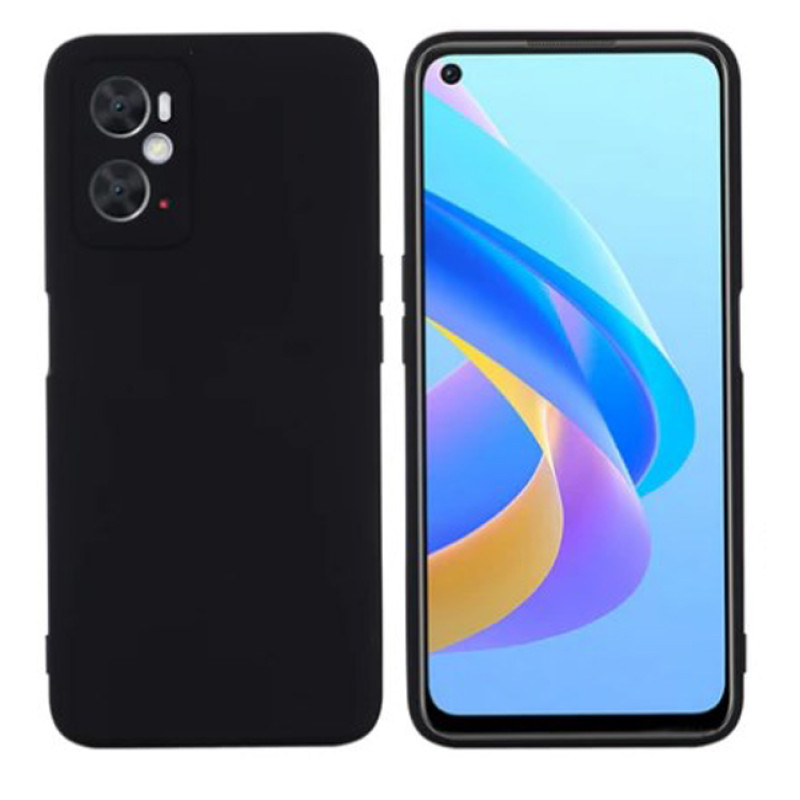 Θήκη Πλάτης Σιλικόνης Soft για Oppo A96 4G - Χρώμα: Μαύρο