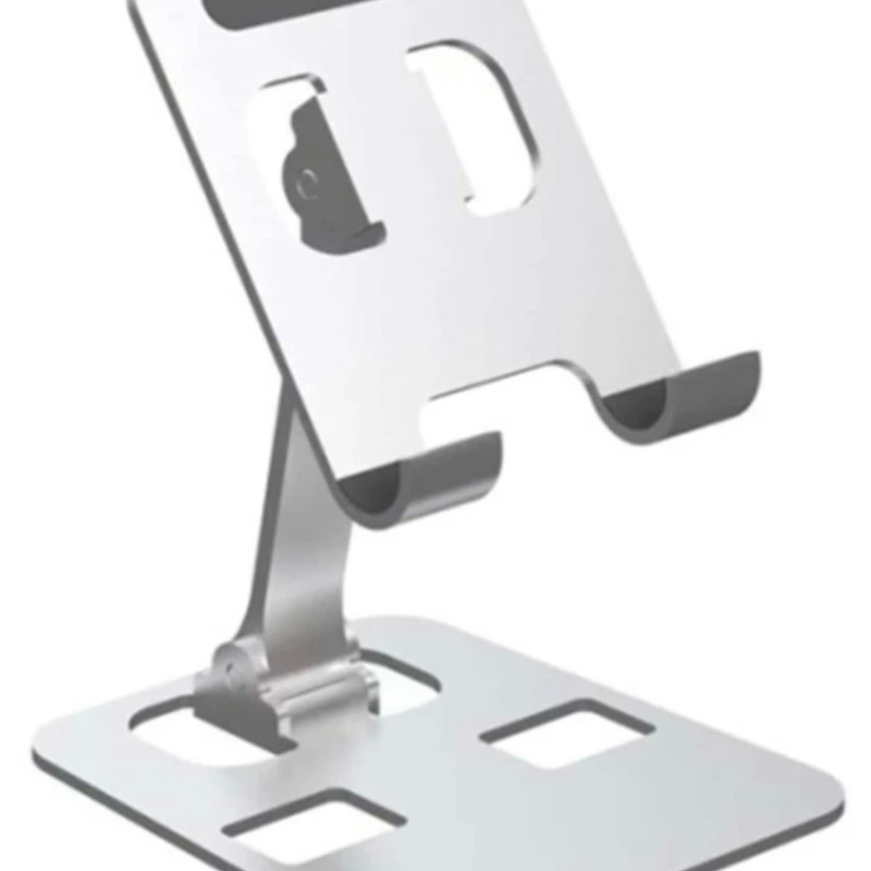 Μεταλλική Ρυθμιζόμενη Βάση Κινητού Γραφείου - Χρώμα: Ασημί