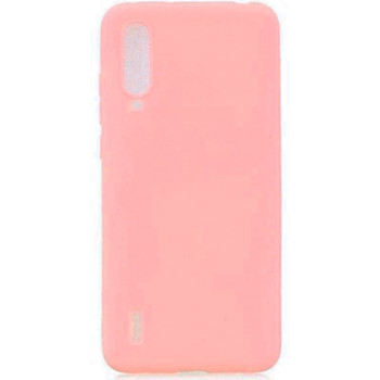 Θήκη Πλάτης Σιλικόνης Απλή για Xiaomi Mi 9 Lite - Χρώμα: Ρόζ