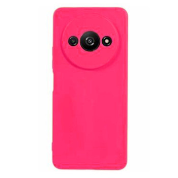 Θήκη Πλάτης Σιλικόνης Soft για Xiaomi Redmi A3 - Χρώμα: Φούξια