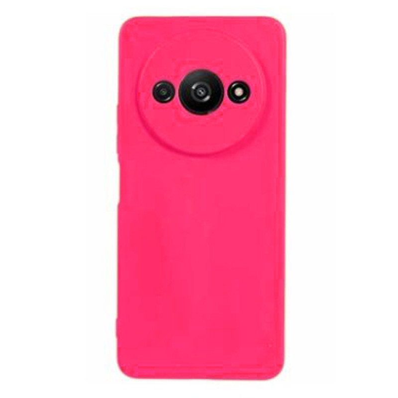 Θήκη Πλάτης Σιλικόνης Soft για Xiaomi Redmi A3 - Χρώμα: Φούξια