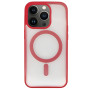 Θήκη Πλάτης Σιλικόνης Magsafe με τζαμάκι προστασίας κάμερας για Apple iPhone 16 Pro Max - Χρώμα: Κόκκινο