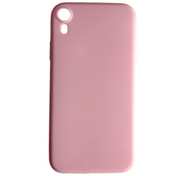 Θήκη Πλάτης Σιλικόνης Απλή για Apple iPhone XR - Χρώμα: Ρόζ