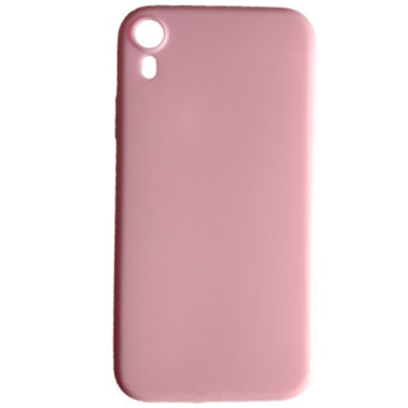 Θήκη Πλάτης Σιλικόνης Απλή για Apple iPhone XR - Χρώμα: Ρόζ