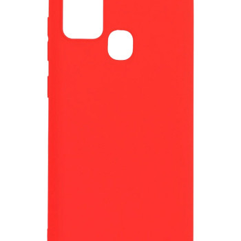 Θήκη Πλάτης Σιλικόνης Απλή για Samsung Galaxy A21S A217F - Χρώμα: Κόκκινο