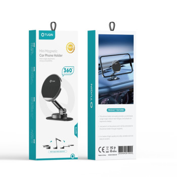 TUQIN QH15 Βάση Κινητού Αυτοκινήτου με Μαγνήτη - Χρώμα: Μαύρο TUQIN QH15 Βάση Κινητού Αυτοκινήτου με Μαγνήτη - Χρώμα: Μαύρο