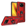 Σκληρή Θήκη Πλάτης Armor με Βάση Στήριξης για Xiaomi Poco X3/Poco X3 Pro/Poco X3 NFC - Χρώμα: Κόκκινο