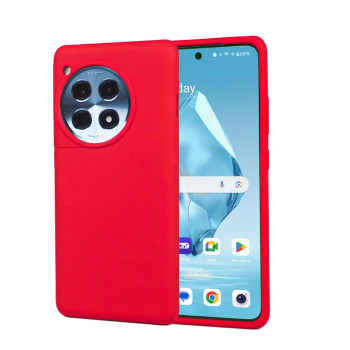 Θήκη Πλάτης Σιλικόνης Soft για Oneplus 12R - Χρώμα: Κόκκινο