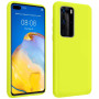 Θήκη Πλάτης Σιλικόνης Απλή για Huawei P40 - Χρώμα: Φωσφοριζέ Κίτρινο