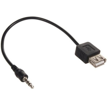 Καλώδιο Μετατροπέας 3.5mm Male σε USB-A Female 1.5m - Χρώμα: Μαύρο