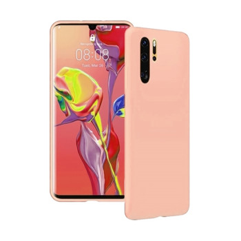 Θήκη Πλάτης Σιλικόνης Απλή για Huawei P30 Pro - Χρώμα: Απαλό Ροζ