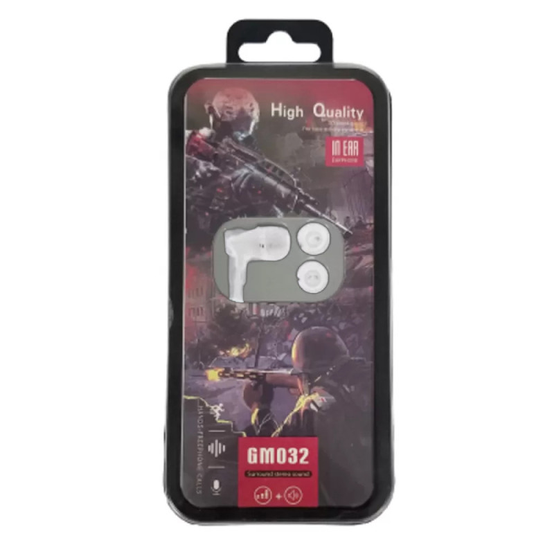 Ενσύρματα Gaming Ακουστικά 3.5mm Jack GM032 - Χρώμα: Άσπρο Ενσύρματα Gaming Ακουστικά 3.5mm Jack GM032 - Χρώμα: Άσπρο