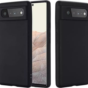 Θήκη Πλάτης Σιλικόνης Soft για Google Pixel 6 - Χρώμα: Μαύρο
