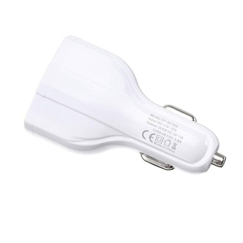 Φορτιστής Αυτοκινήτου με 3 Θύρες High-Speed 7A 35W USB SY-KC368 - Χρώμα: Άσπρο