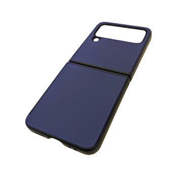 Πλαστική Ανθεκτική Θήκη Πλάτης για  Samsung Galaxy Z Flip 3 - Χρώμα: Σκούρο Μπλε