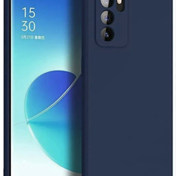 Θήκη Πλάτης Σιλικόνης Soft για Oppo Reno6 5G - Χρώμα: Σκούρο Μπλε