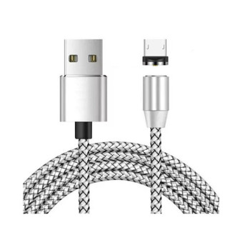 X-Cable Μαγνητικός Φορτιστής 360° με Υποδοχή Micro USB 1m - Χρώμα: Ασημί X-Cable Μαγνητικός Φορτιστής 360° με Υποδοχή Micro USB 1m - Χρώμα: Ασημί
