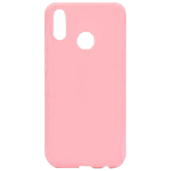 Θήκη Πλάτης Σιλικόνης Απλή για Huawei P20 Lite - Χρώμα: Ροζ