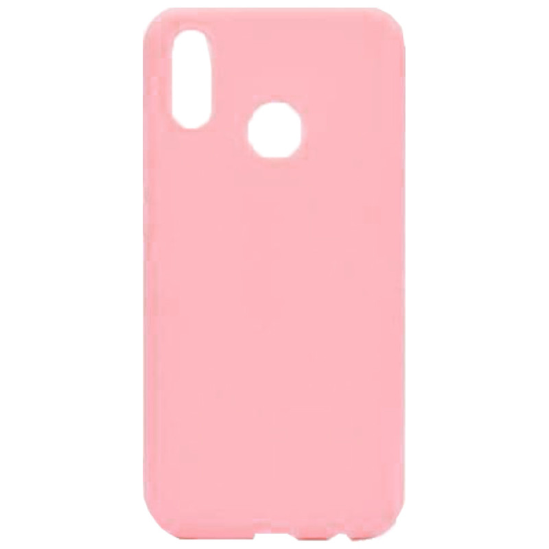 Θήκη Πλάτης Σιλικόνης Απλή για Huawei P20 Lite - Χρώμα: Ροζ