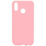 Θήκη Πλάτης Σιλικόνης Απλή για Huawei P20 Lite - Χρώμα: Ροζ