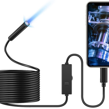 OT106 Κάμερα Ελέγχου Ενδοσκοπίου Android PC Usb 5m Led