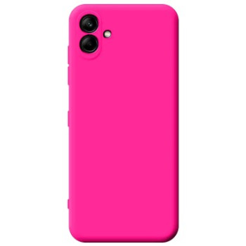 Θήκη Πλάτης Σιλικόνης Soft για Samsung Galaxy A04E - Χρώμα: Φούξια